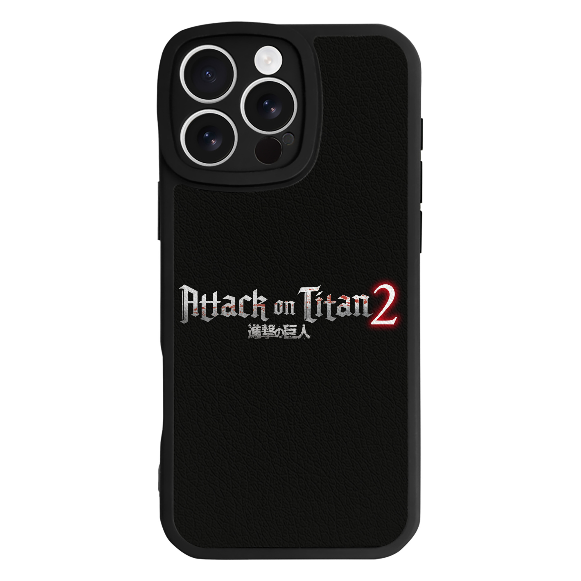 （画像用） 進撃の巨人 Attack on Titan 【iPhone 16シリーズ対応】シリコンスマホケース（レザー調） 材質：シリコン